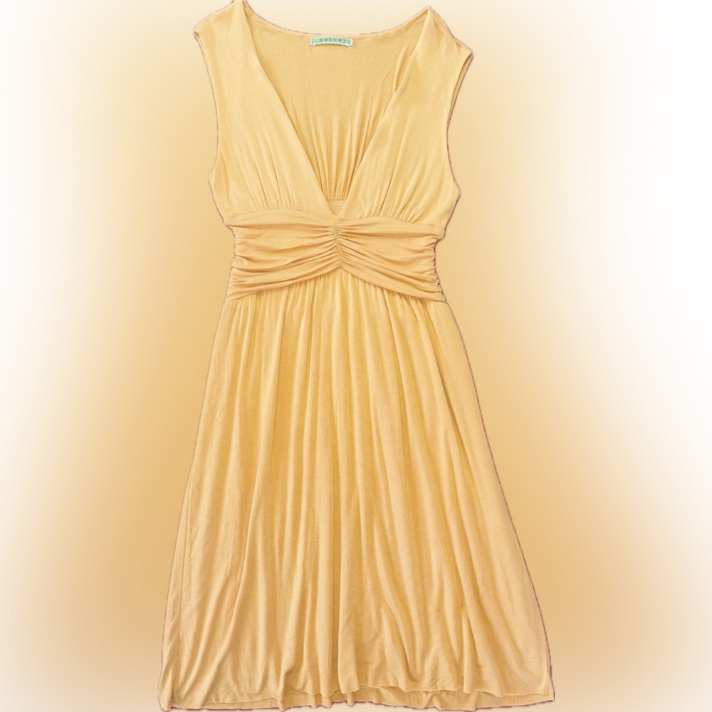 Velvet by Graham and Spencer Ruched Midi Dress